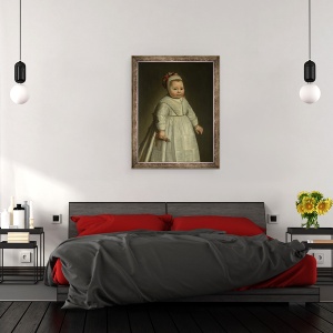 Tablou inramat - Scoala olandeza - Portret De Jacoba Bontemantel, 60 x 80 cm - Img 3