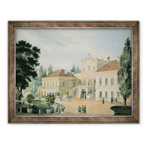 Tablou inramat - Scoala Poloneza - Palatul Pulawy, 60 x 80 cm