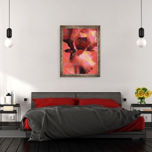 Tablou inramat - Scott J. Davis - Iris portocaliu, 70 x 90 cm - Img 3