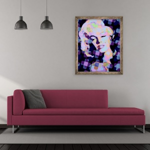 Tablou inramat - Scott J. Davis - Marilyn Monroe, 50 x 60 cm - Img 2