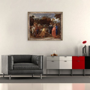 Tablou inramat - Sebastien Bourdon - Hristos si Centurion, 50 x 60 cm - Img 2