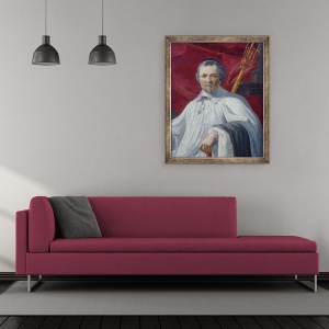 Tablou inramat - Simon Vouet - Portret De Michel La Masle, 50 x 60 cm - Img 2