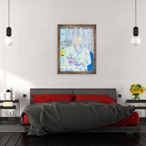 Tablou inramat - Sol Jeong - Elaine in Pijama, 70 x 90 cm - Img 3