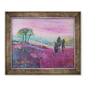 Tablou inramat - Sylvia Paul - Nuanta de ametist, 70 x 85 cm