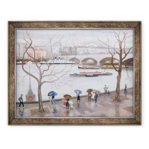 Tablou inramat - Terry Scales - Promenada Waterloo, 60 x 80 cm