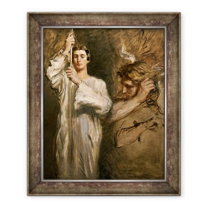 Tablou inramat - Theodore Chasseriau - Tanarul care detine o cruce, 50 x 60 cm