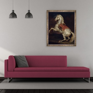 Tablou inramat - Theodore Gericault - Armasarul lui Napoleon, 50 x 60 cm - Img 2