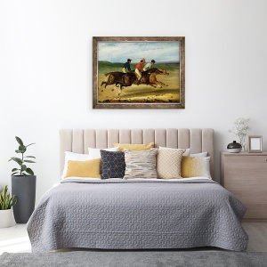 Tablou inramat - Theodore Gericault - Cursa de cai, 60 x 80 cm - Img 3