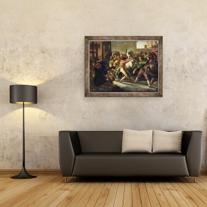 Tablou inramat - Theodore Gericault - Studiu pentru cursa cailor barbari, 70 x 90 cm - Img 2