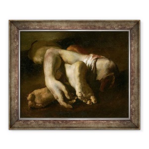 Tablou inramat - Theodore Gericault - Studiul picioarelor si mainilor, 50 x 60 cm