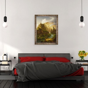 Tablou inramat - Thomas Cole - Fantana din Vaucluse, 70 x 90 cm - Img 3