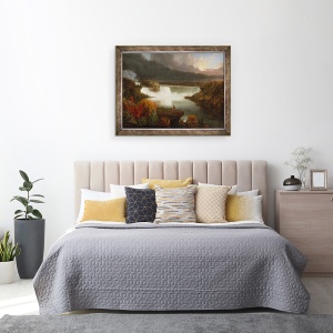 Tablou inramat - Thomas Cole - Vedere indepartata a cascadelor Niagara, 70 x 90 cm - Img 3