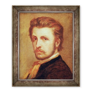 Tablou inramat - Thomas Couture - Autoportret, 50 x 60 cm