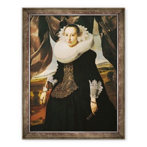 Tablou inramat - Thomas de Keyser - Portretul unei tinere Olandeza, 70 x 90 cm