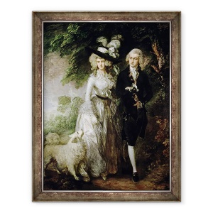 Tablou inramat - Thomas Gainsborough - Domnul si doamna William Hallett Walk de dimineata, 70 x 90 cm