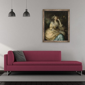 Tablou inramat - Thomas Gainsborough - Frances Susanna, Lady de Dunstanville, 50 x 60 cm - Img 2