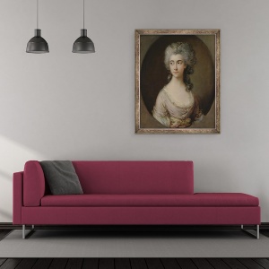 Tablou inramat - Thomas Gainsborough - Mary Heberden, 50 x 60 cm - Img 2