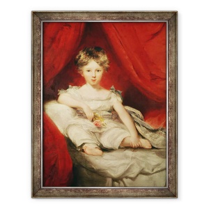Tablou inramat - Thomas Lawrence - Fetita cu un trandafir, 60 x 80 cm