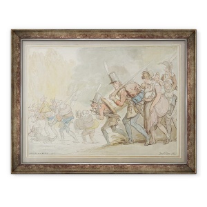 Tablou inramat - Thomas Rowlandson - Soldatii pe un martie, 60 x 80 cm
