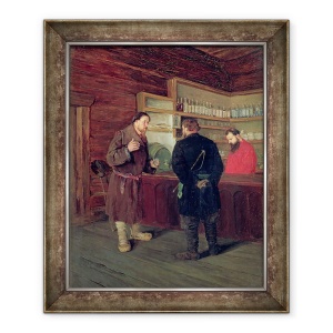 Tablou inramat - Timophej Mosgov - O taverna, 70 x 85 cm