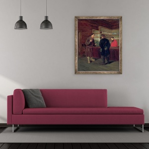 Tablou inramat - Timophej Mosgov - O taverna, 70 x 85 cm - Img 2