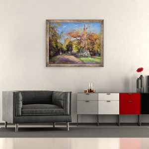 Tablou inramat - Timothy Easton - Diana in Chestnut Avenue, Parcul Shrubland, 50 x 60 cm - Img 2