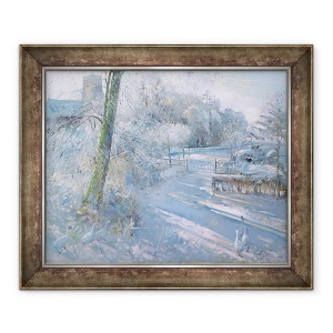 Tablou inramat - Timothy Easton - Dimineata Hoar Frost, 50 x 60 cm