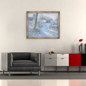 Tablou inramat - Timothy Easton - Dimineata Hoar Frost, 50 x 60 cm - Img 2