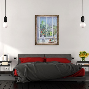 Tablou inramat - Timothy Easton - Flori Luminate Lunii, 60 x 80 cm - Img 3