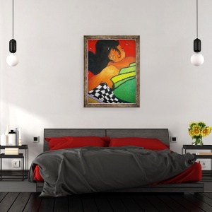 Tablou inramat - Timothy Nathan Joel - Fata adormita, 2001, 70 x 90 cm - Img 3