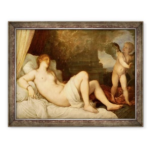 Tablou inramat - Titian - Danae, 60 x 80 cm