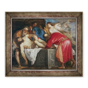 Tablou inramat - Titian - inmormantarea lui Hristos, 70 x 85 cm