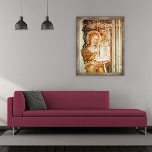 Tablou inramat - Tommaso da Modena - Detaliu Sfanta Ecaterina din Sien, 50 x 60 cm - Img 2
