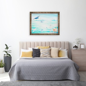 Tablou inramat - Tomoko FURUYA - ilustratie coperta carte, 60 x 80 cm - Img 3