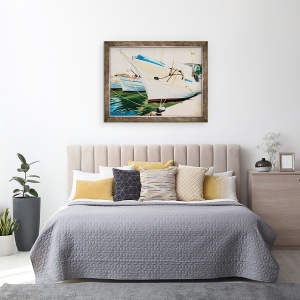Tablou inramat - Tony Fandino - Barci la Skopelos IX, 70 x 90 cm - Img 3