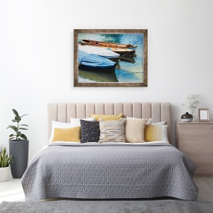 Tablou inramat - Tony Fandino - Barci pe Tamisa IV, 70 x 90 cm - Img 3