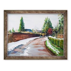 Tablou inramat - Tony Fandino - Drumul de iarna in Sevenoaks, 60 x 80 cm