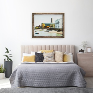 Tablou inramat - Tony Fandino - Tamisa Riverside la Greenwich, 60 x 80 cm - Img 3