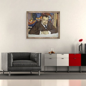 Tablou inramat - Valentin Aleksandrovich Serov - Portretul lui Ivan Morozov, 50 x 60 cm - Img 2