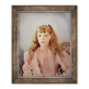 Tablou inramat - Valentin Aleksandrovich Serov - Portretul Marii Ducese Olga Alexandrovna 1882-1960 1893, 50 x 60 cm