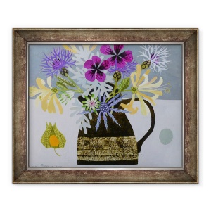 Tablou inramat - Vanessa Bowman - Gradina Flori in Ulcior Gresie, 70 x 85 cm