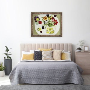 Tablou inramat - Vanessa Bowman - Lalele in Ulcior Geometric, 70 x 90 cm - Img 3