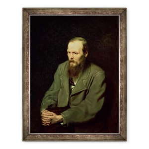 Tablou inramat - Vasili Grigorevich Perov - Portretul lui Fiodor Dostoievski 1821-81 1872, 60 x 80 cm