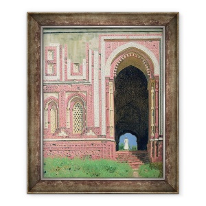 Tablou inramat - Vasili Vasilievich Vereshchagin - Poarta langa Kutub-Minar, Old Delhi, 70 x 85 cm