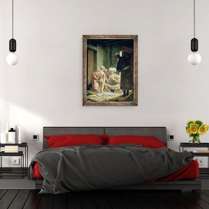 Tablou inramat - Vasili Vasilievich Vereshchagin - Vanzarea unui copil sclav, 60 x 80 cm - Img 3