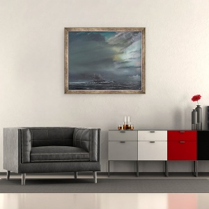 Tablou inramat - Vincent Alexander Booth - HMS Hood 1941, 2014, 70 x 85 cm - Img 2