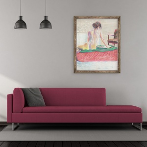Tablou inramat - Vincent Alexander Booth - Scrisoarea, 1997, 50 x 60 cm - Img 2