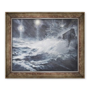 Tablou inramat - Vincent Alexander Booth - Surprins de Starshell Scharnhorst la North Cape, 2008, 50 x 60 cm