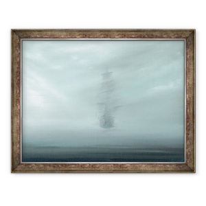 Tablou inramat - Vincent Alexander Booth - Zorii Pacificului, HMS Endeavour 1769, 2017, 60 x 80 cm