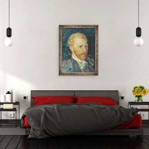 Tablou inramat - Vincent van Gogh - Autoportret I, 60 x 80 cm - Img 3